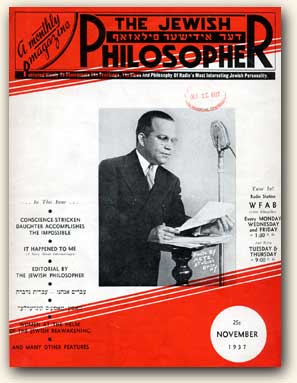 The Jewish Philosopher, A Monthly Magazine
