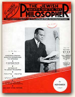 The Jewish Philosopher, A Monthly Magazine