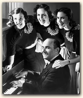 The Andrews Sisters and Sholom Secunda.